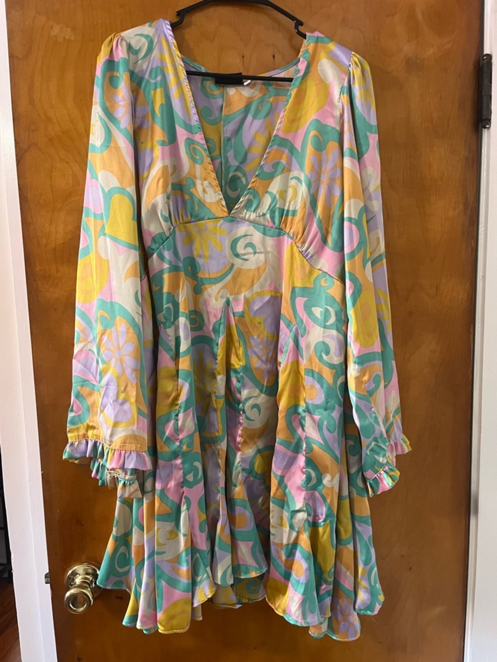 ASOS Pastel Swirl Mini Retro Dress
